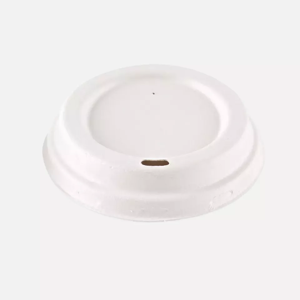 NATUREStar 401201, Organic Bagasse Drinking Cup Lids, Ø 90 mm, image 1, gallery thumbnail