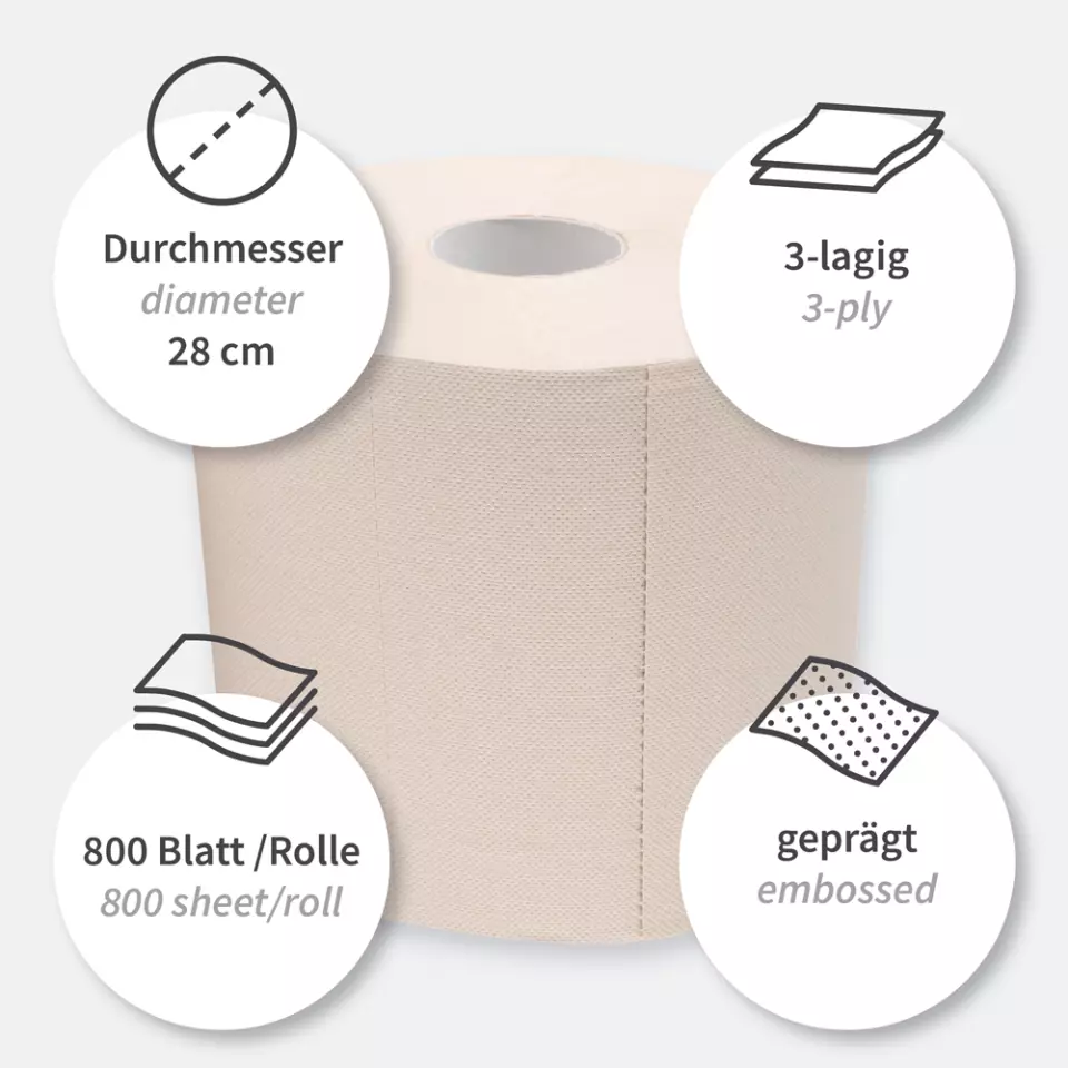NATUREStar 304435, Organic Recycled 3-Ply Cleaning Papers, Natural, FSC®-Recycled, image 3, gallery thumbnail