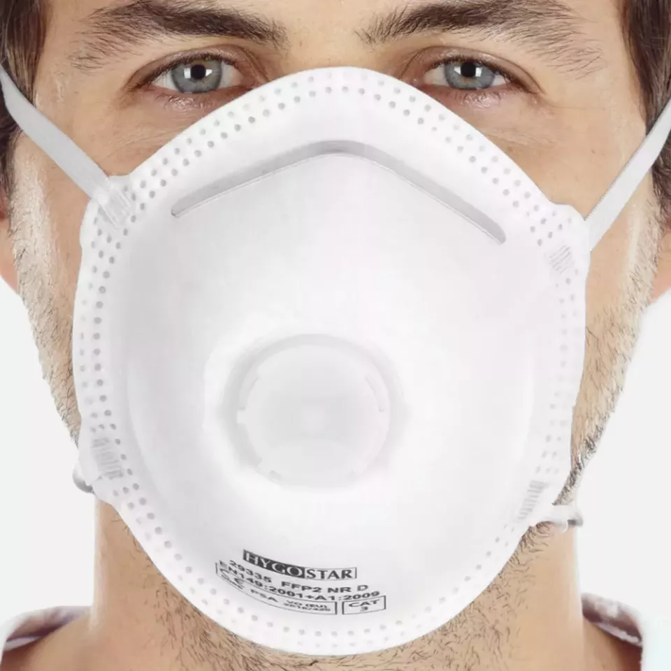HygoStar 29335, FFP2 NR D PP Atemschutzmasken, mit Ventil, Korbform, image 5, gallery thumbnail