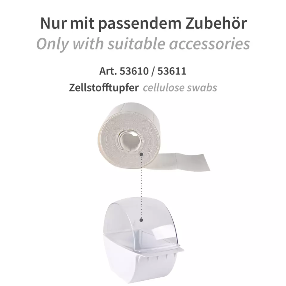 Hygostar 853610, Plastic Dispenser for Cellulose Swabs, image 4, gallery thumbnail