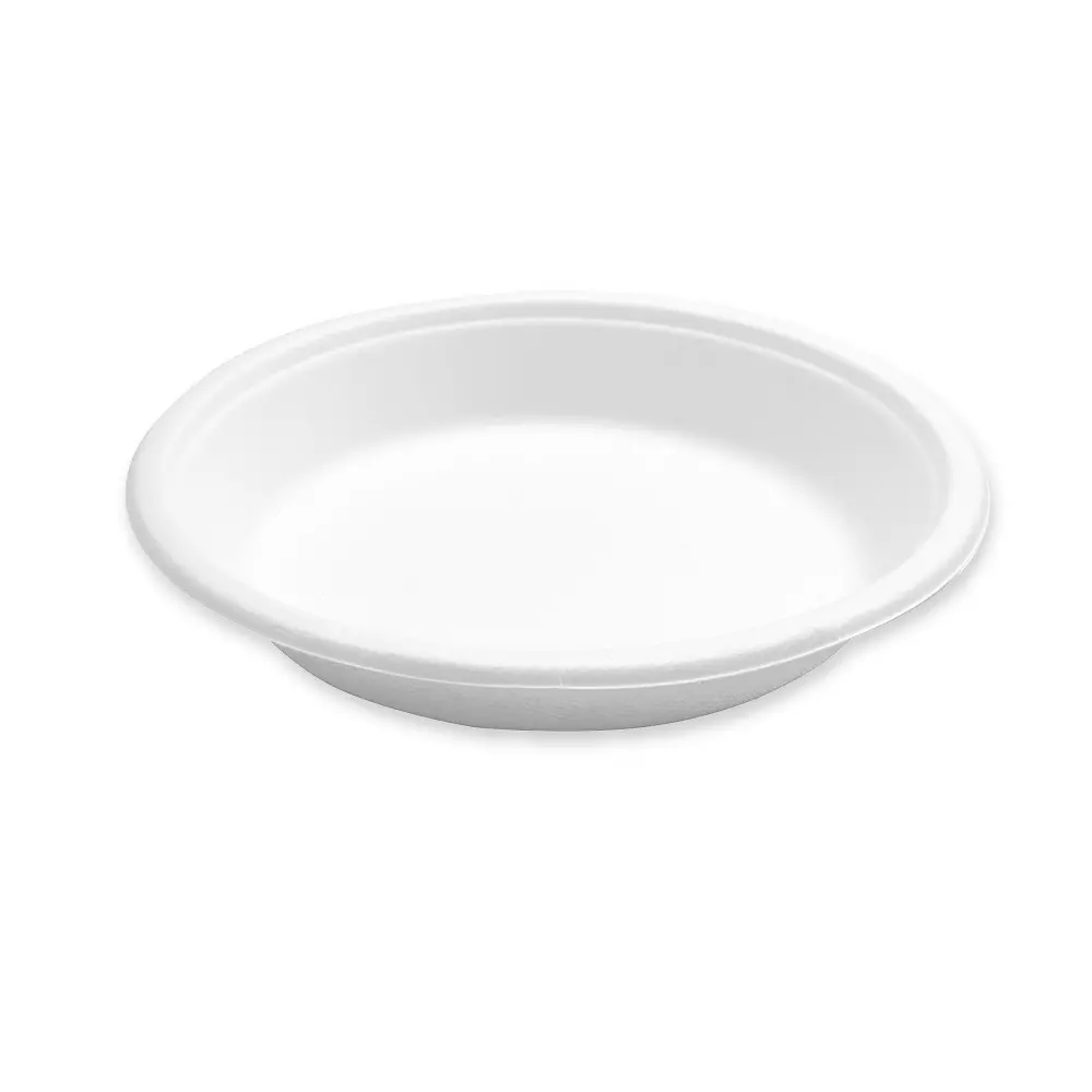 NATUREStar 41043, Bordofino Round Organic Bagasse Plates, 550 ml, Ø 187 mm