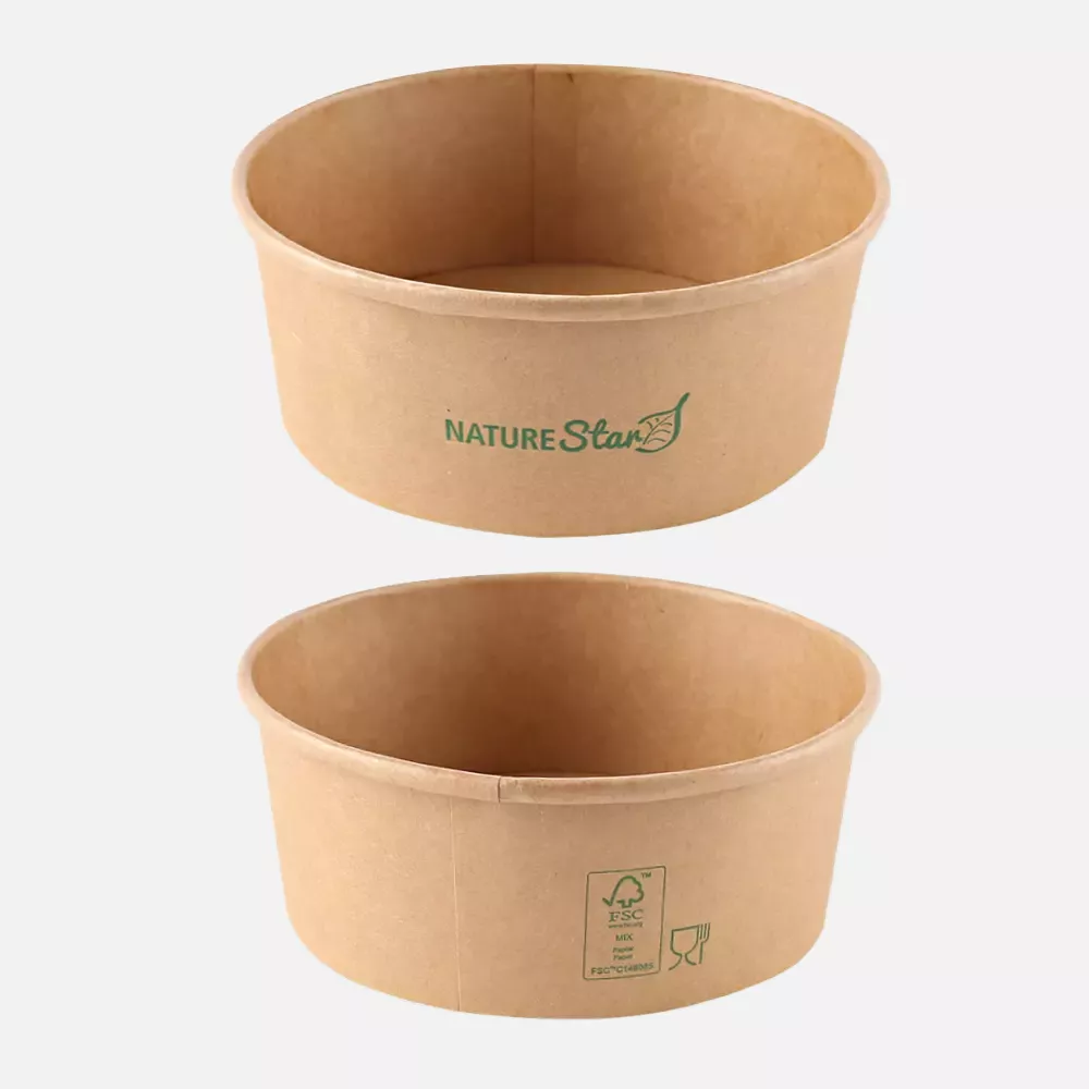 NATUREStar 417175, Caesar Organic Salad Bowls, 750 ml, Ø 150 mm, Kraft Paper/PE, FSC®-mix, image 4