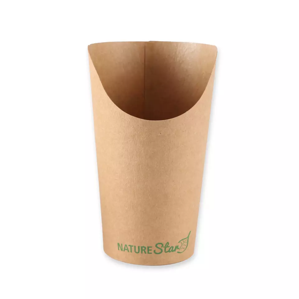NATUREStar 416649, Kraft Paper/PLA Snack Cups, Wrap, 400 ml, ø 60 mm, 135 mm, image 3, gallery thumbnail