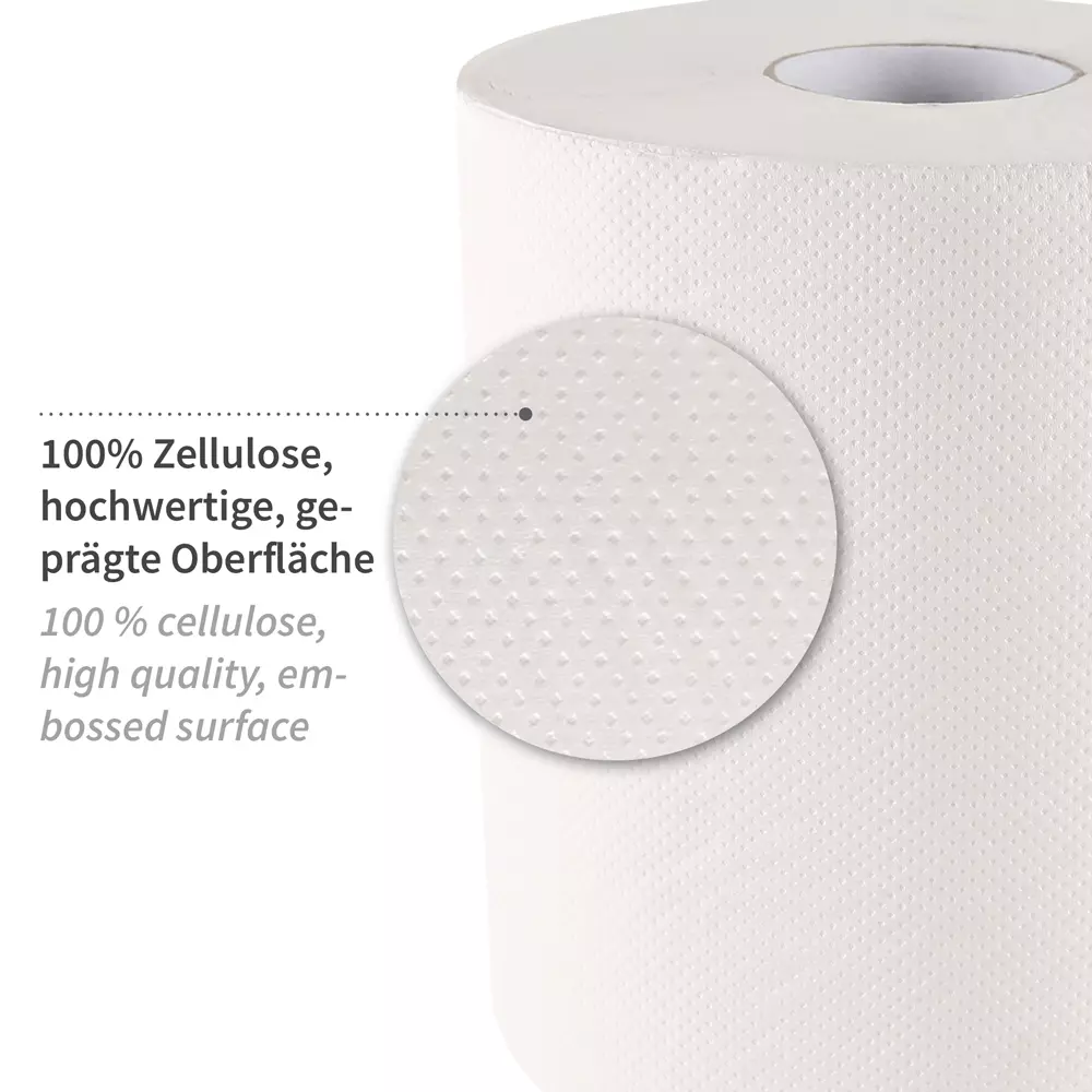 HygoClean 30410, 1-lagige Zellstoff-Papierhandtuchrollen mit Innenabwicklung, Hochweiß, image 3