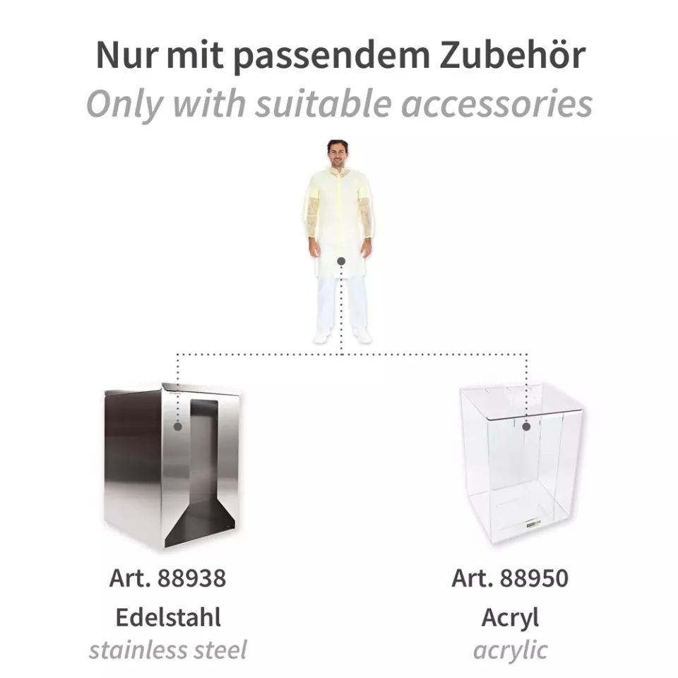 HygoNorm 27407, PP Visitor Gowns, Light, Push Buttons XL, image 8, gallery thumbnail