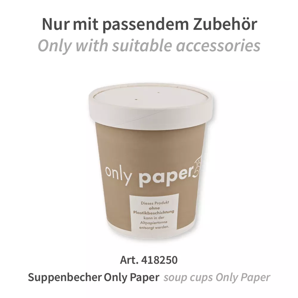 NATUREStar 418210, Organic Paperboard Lids for Soup Cups, ø 97 mm, image 3