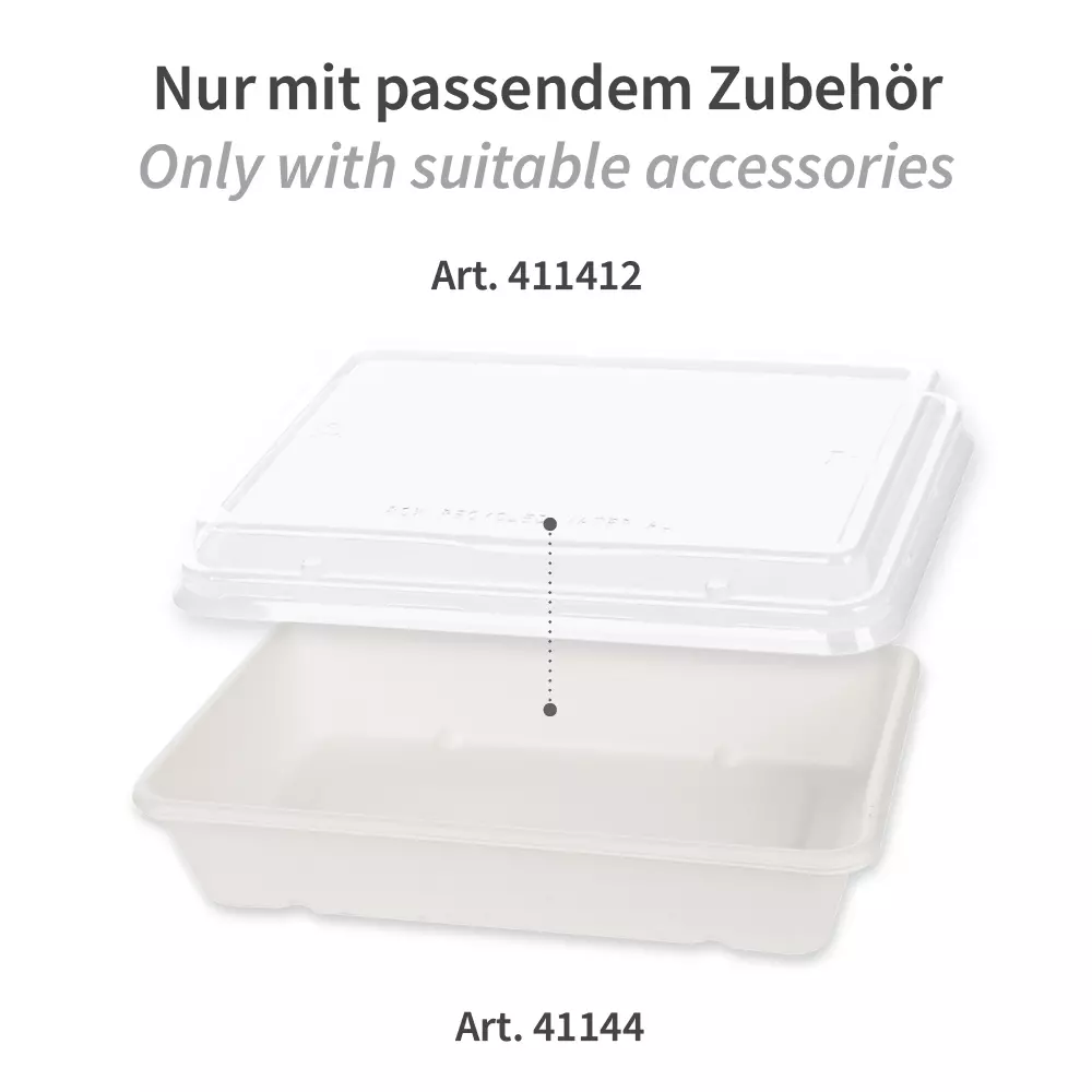 NATUREStar 41144, Classico Organic Trays, 230 x 156 x 45 mm, 1200 ml, Bagasse, image 5