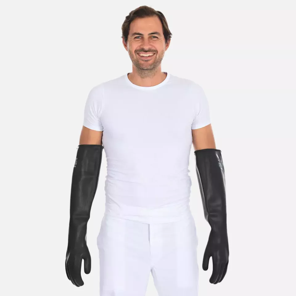 Franz Mensch 259021, Work Chemical Protection Latex Gloves, image 1, gallery thumbnail