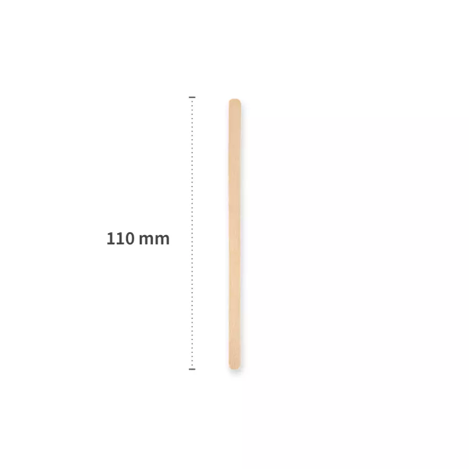 NATUREStar 388541, Organic Wood Stirrers, 110 mm, FSC® 100%, Wax Coated, image 2, gallery thumbnail