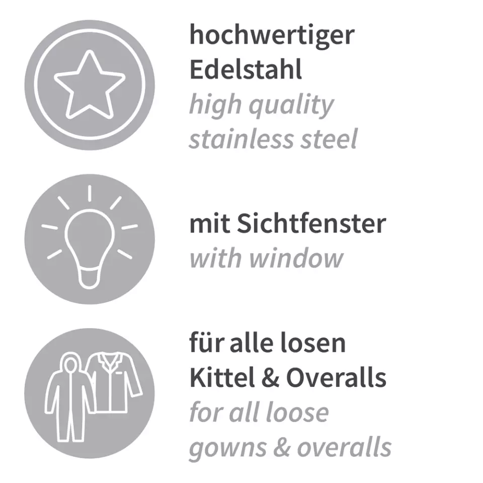 HygoStar 88938, Stainless Steel Gown and Coverall Dispenser, image 7, gallery thumbnail