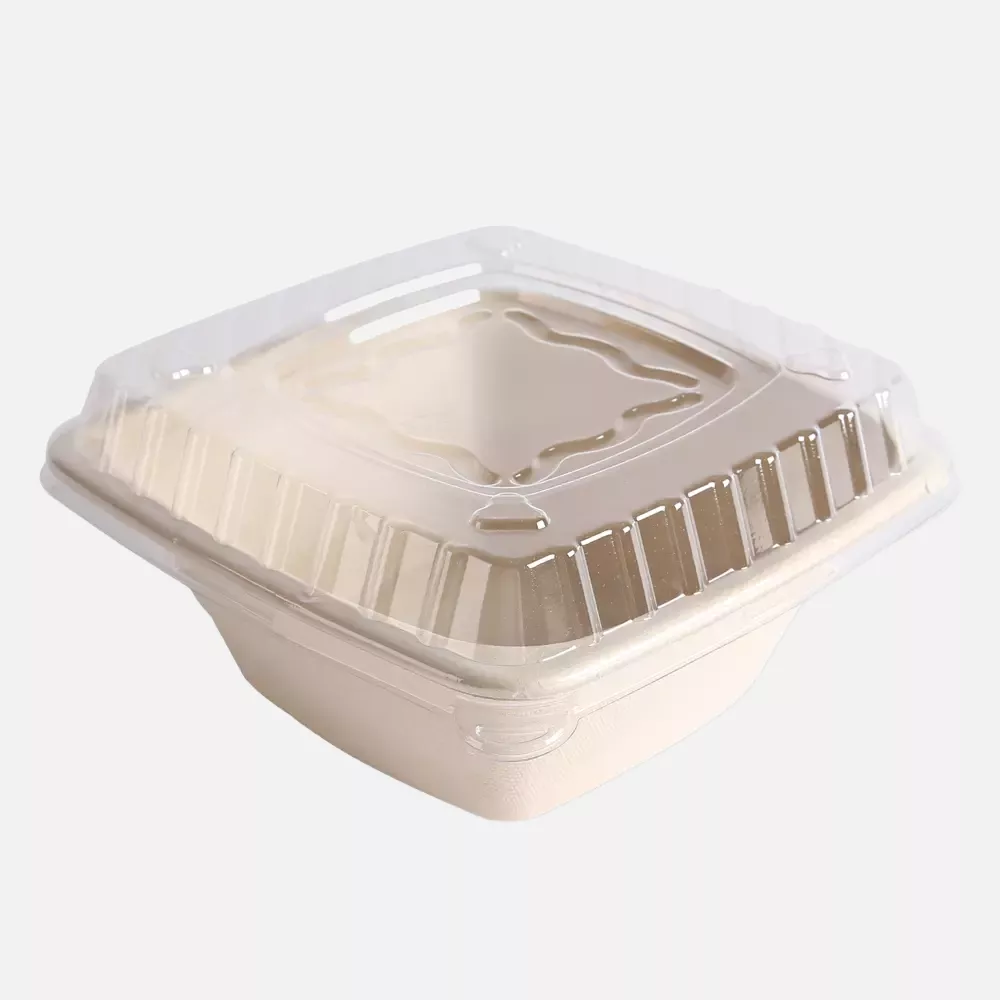 NATUREStar 411765, Organic Square Bagasse Trays, 180 x 70 mm, 950 ml, image 3