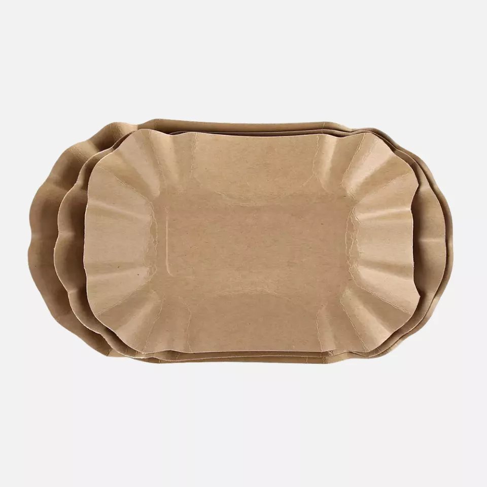 Franz Mensch 415175, Bio-Kraftpapier-Schalen, Oval, 110 x 195 x 32 mm, FSC®-Mix, image 4, gallery thumbnail