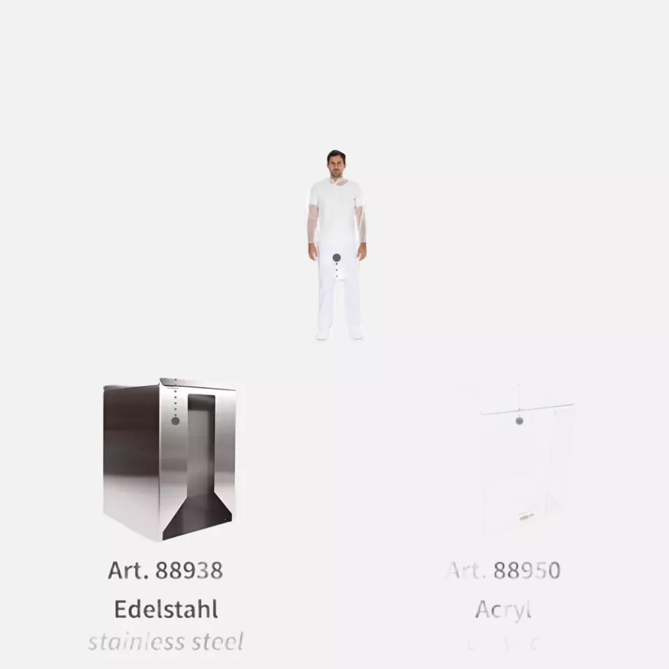 HygoNorm 27429, PP-Besucherkittel, Leicht, Druckknöpfe, XXXL, Weiß, image 6, gallery thumbnail