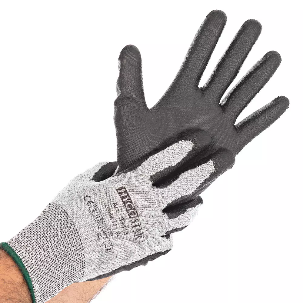 HygoStar 33413, Safe Touch PU Cut Protection Gloves