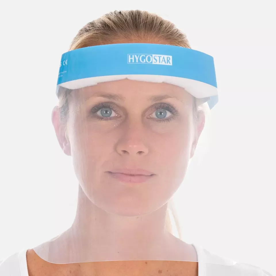 HygoStar 8520P, 3S PET Face Shield, Transparent, Economy Pack, image 2, gallery thumbnail