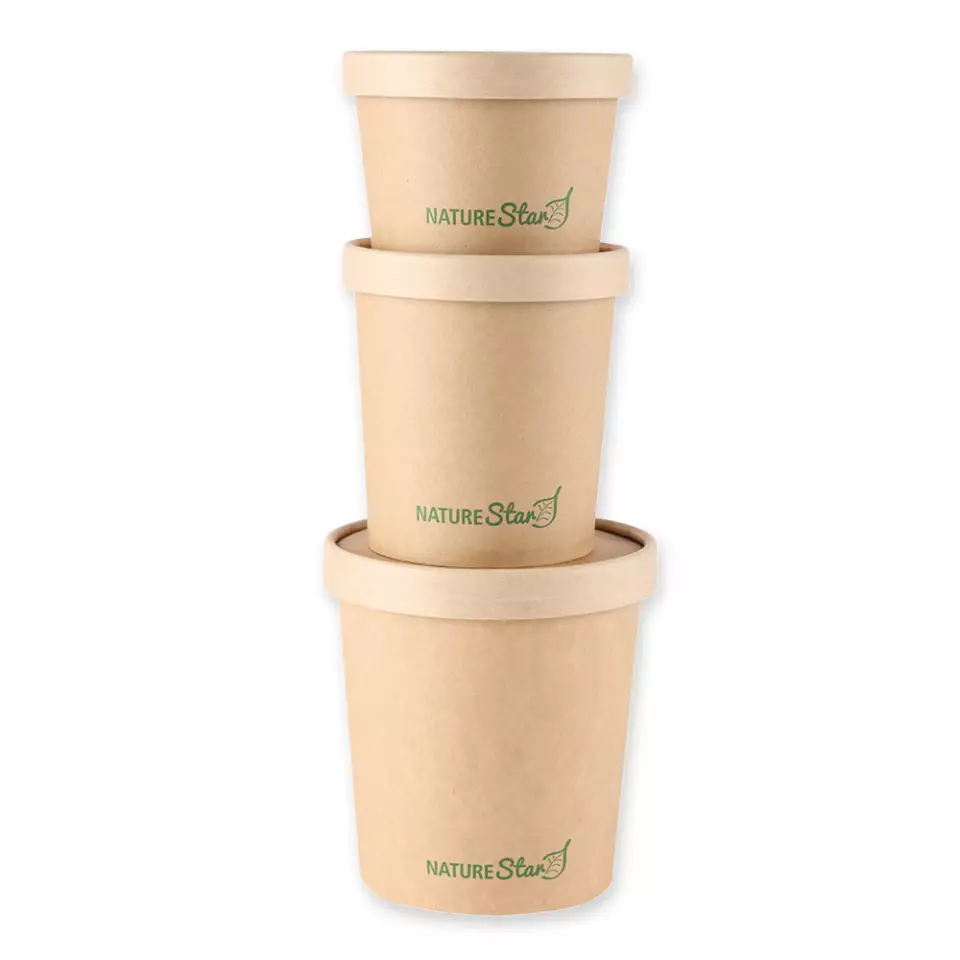 NATUREStar 417250, Minestrone Kraft Paper/PE Soup Cups, FSC®-mix, 500 ml, ø 97/96 mm, image 10, gallery thumbnail