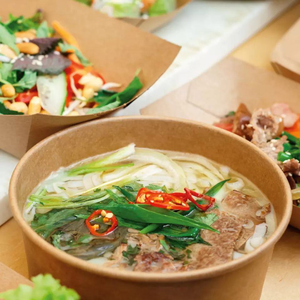 NATUREStar 417235, Minestrone Kraft Paper/PE Soup Cups, 200 ml, ø 97 mm, 60 mm, FSC®-mix, image 1, gallery thumbnail