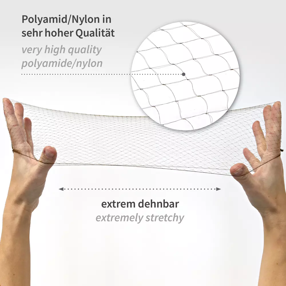 Hygostar 12482, Nylon Hair Nets, ø 58 cm, Brown, image 7