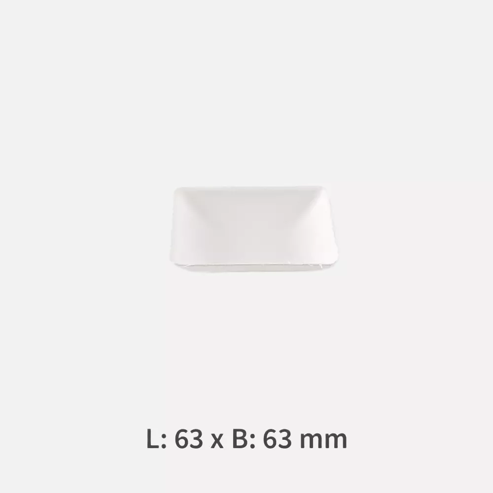 NATUREStar 41231, Organic Bagasse Fingerfood Trays, Square, 63 x [value] mm, image 3