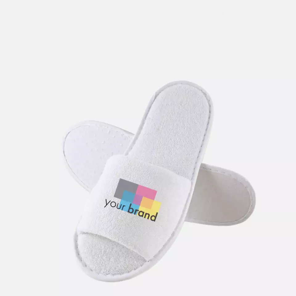 HygoStar 55528, Grip Open Slippers, Polyester, White, image 4, gallery thumbnail