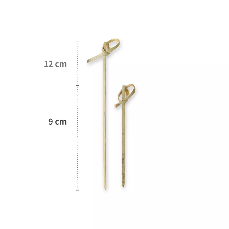 NATUREStar 389661, Loop Organic Bamboo Fingerfood Skewers, 90 mm, Natural, image 2, gallery thumbnail