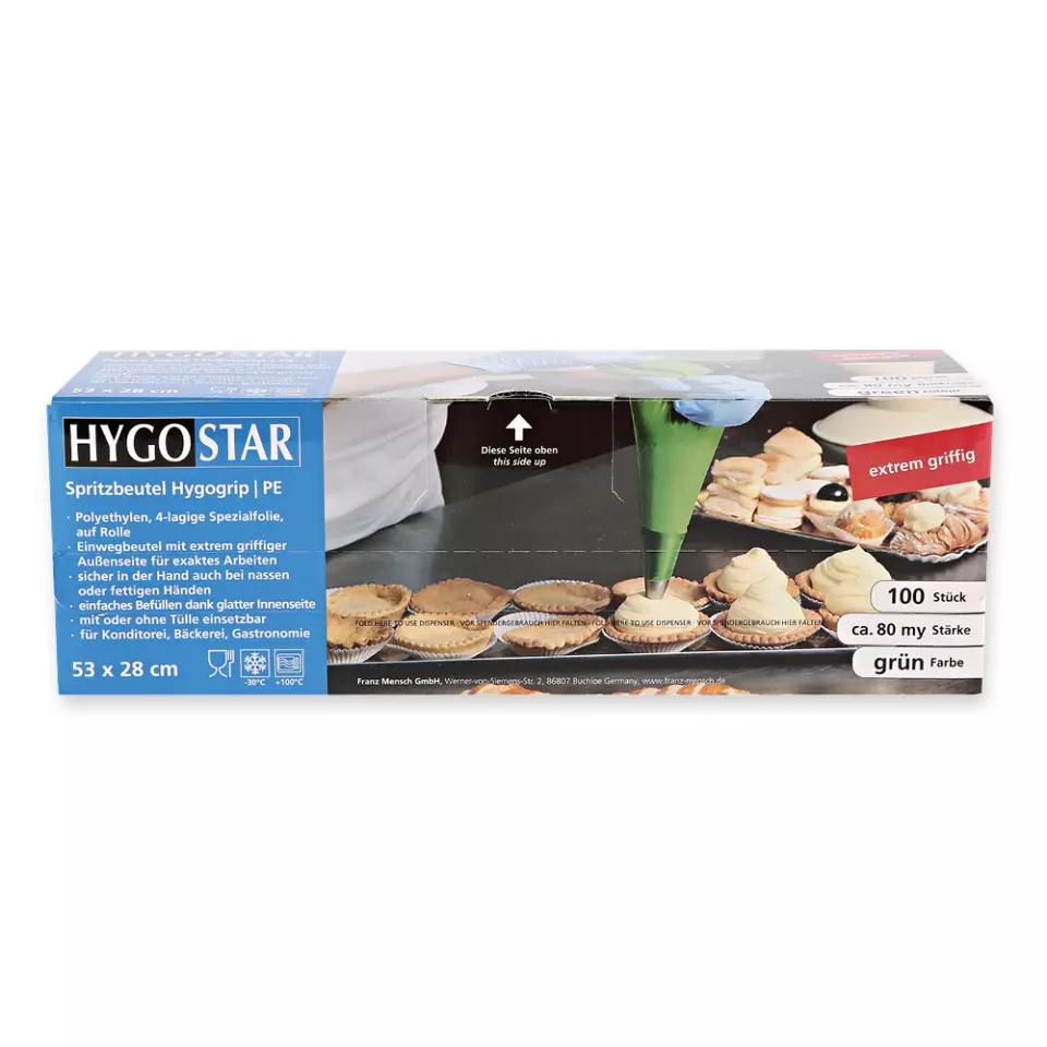 HygoStar 32207, Hygogrip PE Pastry Tubes, 53 x 28 cm, Green, image 2, gallery thumbnail