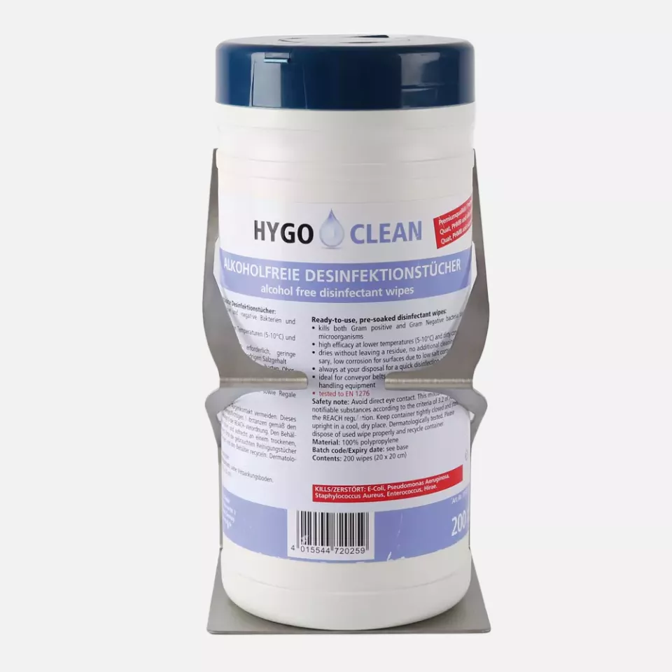 HygoClean 88912, Wall Holder for Disinfectant Wipes Dispensers, Stainless Steel, image 6, gallery thumbnail