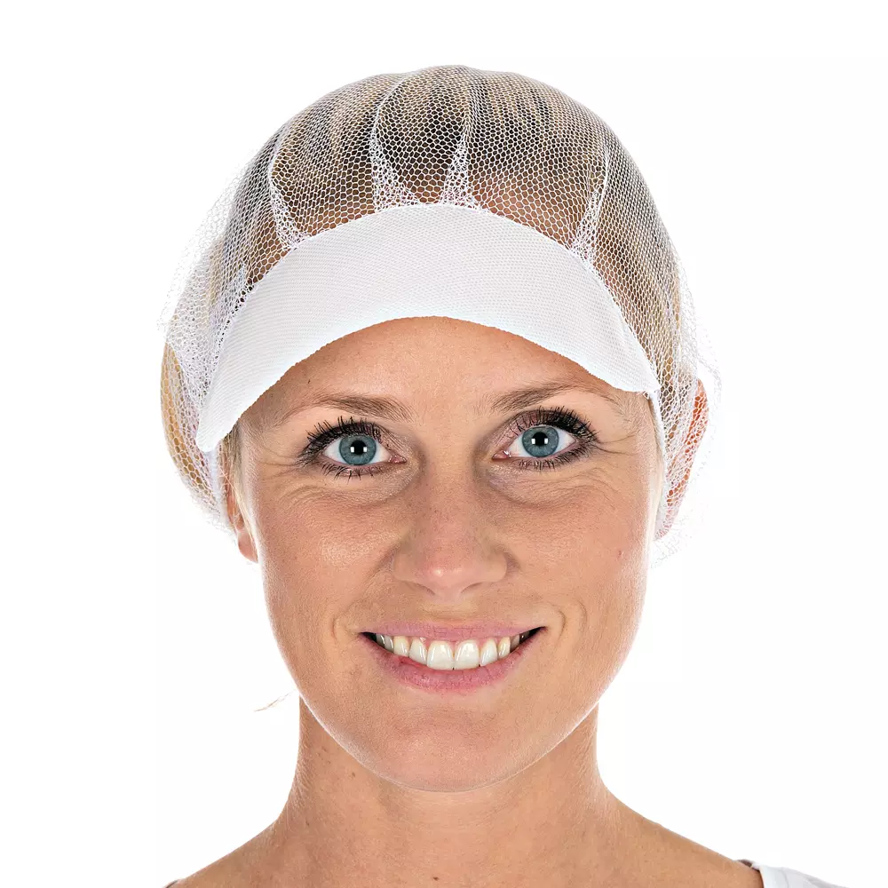 HygoStar 12472, Honeycomb Nylon Peaked Bouffant Caps, ø 50 cm, White, image 1