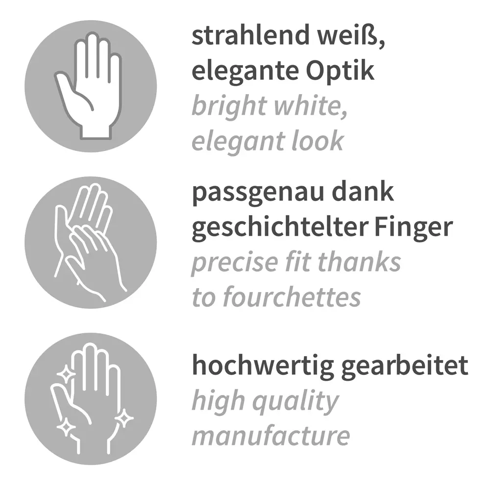 HygoStar 2711, Blanc Cotton Gloves, image 4