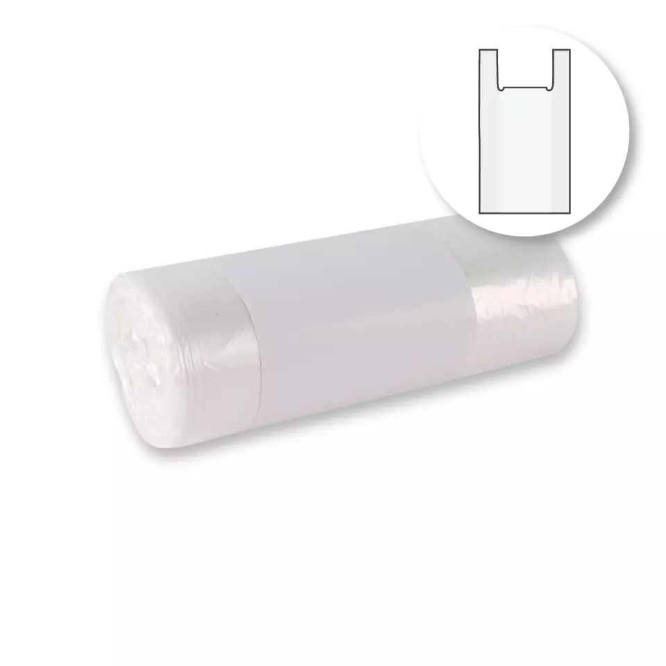 HygoClean 32993, Light Garbage Bags with Handle, 25 l, HDPE, Roll, Transparent, image 1, gallery thumbnail