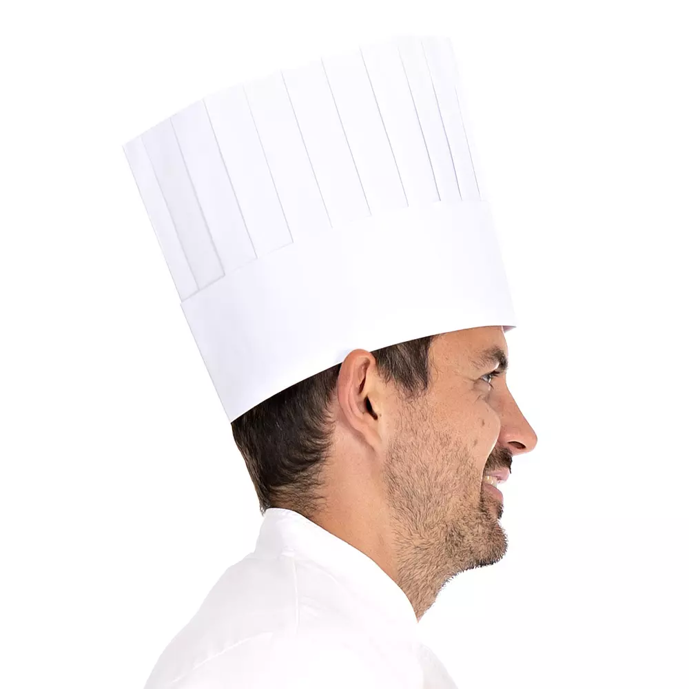 HygoStar 0193, Le Chef Paper Chef's Hats, 20 cm, White, image 3
