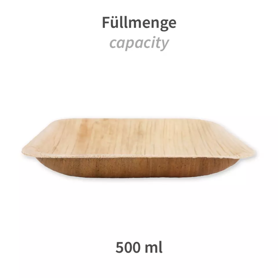 NATUREStar 410629, Bio Quadratische Palmblatt-Suppenteller, 500 ml, 200 x mm, image 4, gallery thumbnail