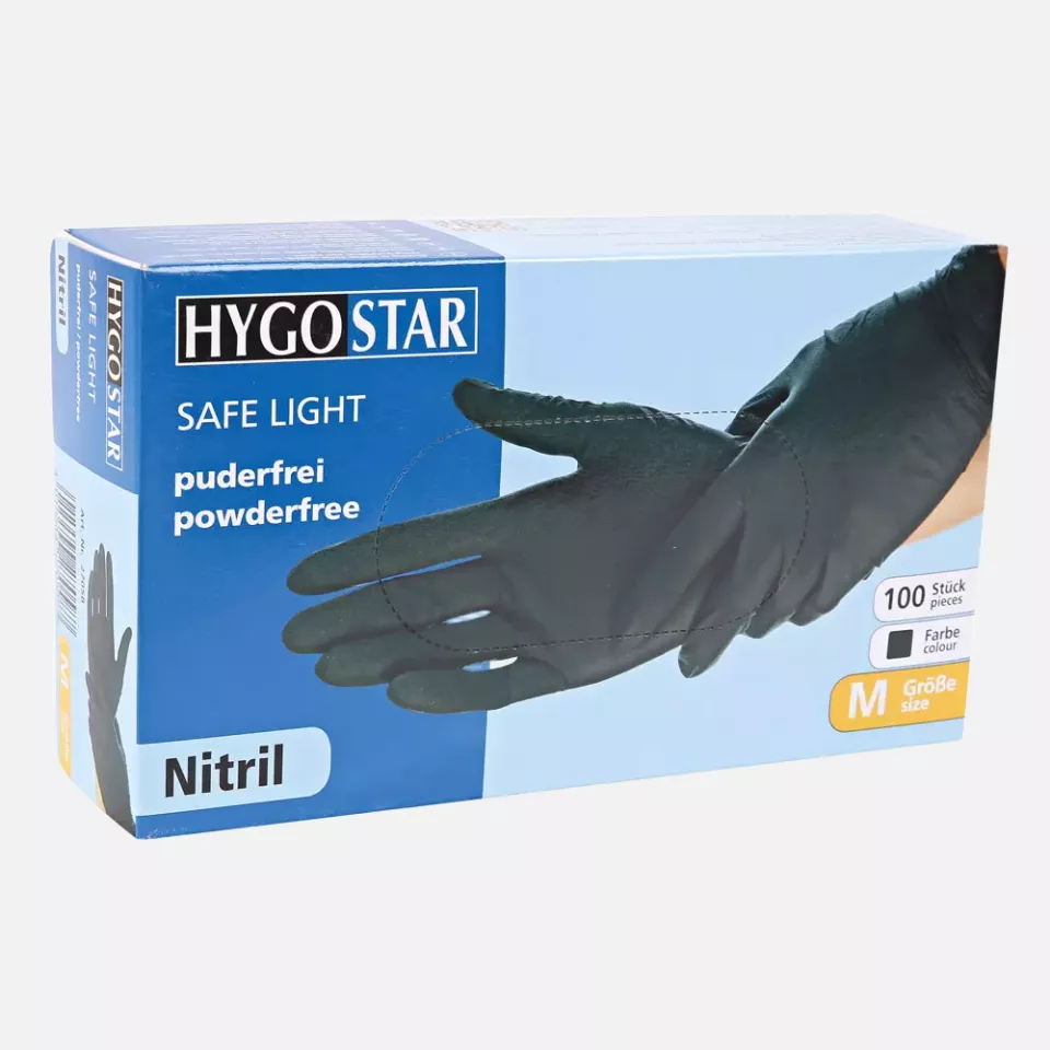 HygoStar 27008, Safe Light Nitrile Gloves, Powder-Free, image 3, gallery thumbnail