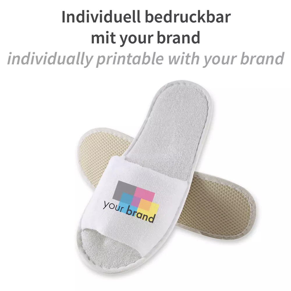 HygoNorm 5551, Klassische Polyester-Pantoffeln, Offen, Weiß, image 5