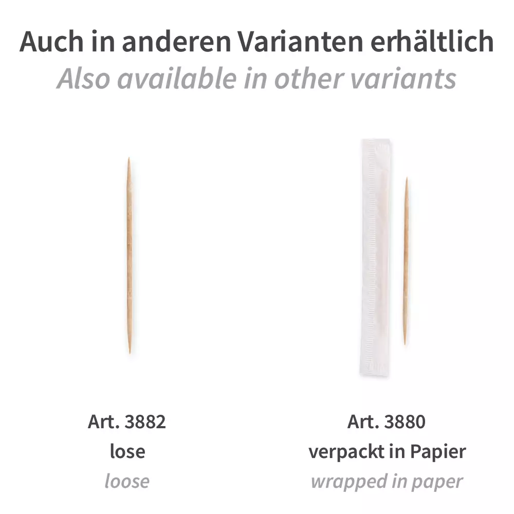 NATUREStar 38811, Organic Wood Toothpicks, 65 mm, Individually Wrapped in Foil, image 4