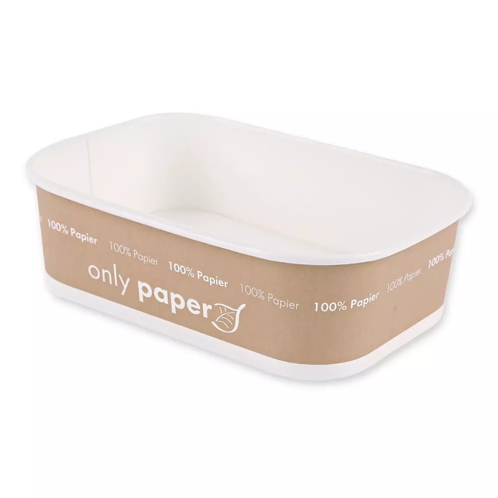 NATUREStar 418465, Organic Takeaway Only Paperboard Trays, 650 ml, 172 x 120 x 50 mm