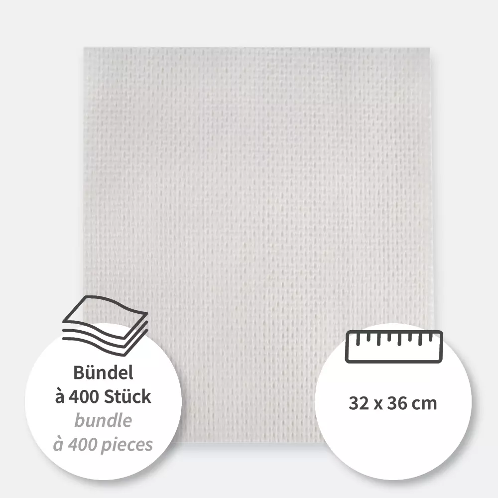 HygoClean 317100, Hygotex Viskose-Reinigungstücher, Gefaltet, Weiß, image 5