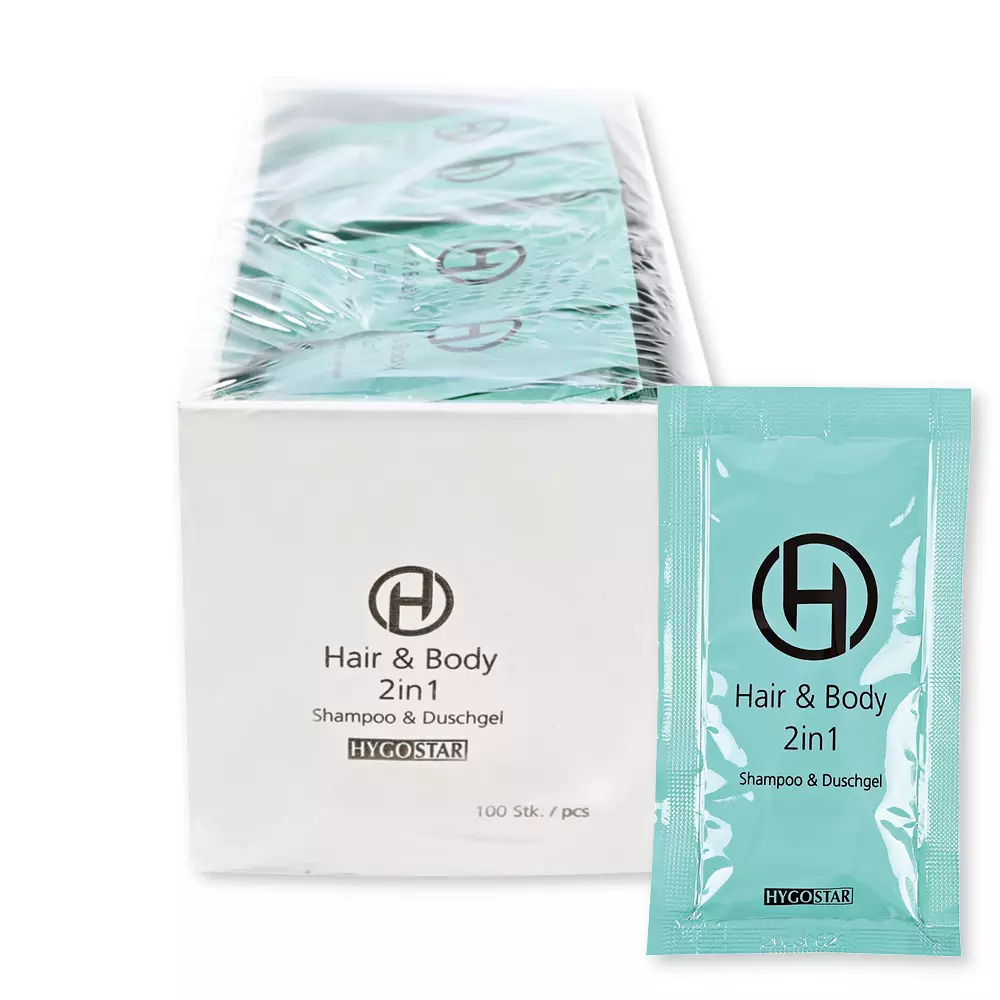 Hygostar 556222, Hair & Body Wash Sachet, 2in1, image 1