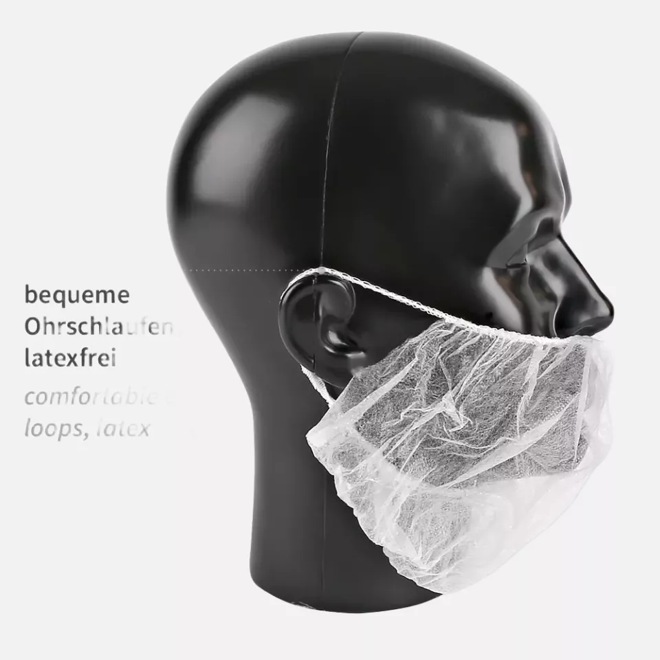 HygoStar 29220, PP Bartschutz mit Ohrschlaufen, Weiß, image 3, gallery thumbnail