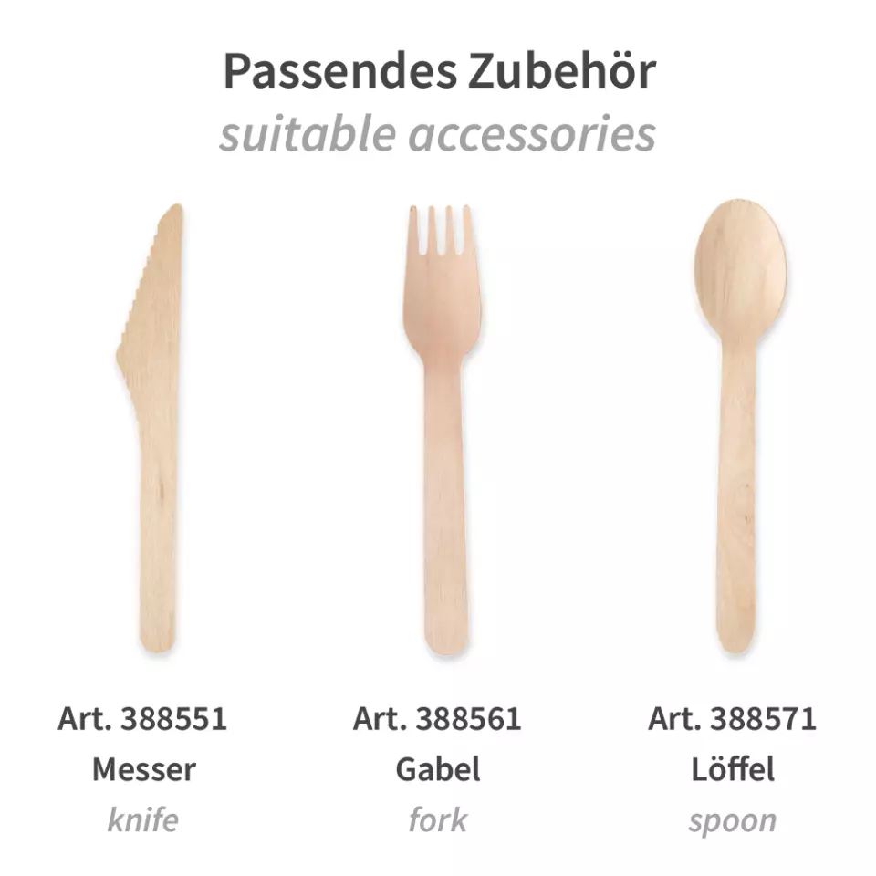 NATUREStar 388581, Organic Wood Coffee Spoons, 110 mm, FSC® 100%, image 3, gallery thumbnail