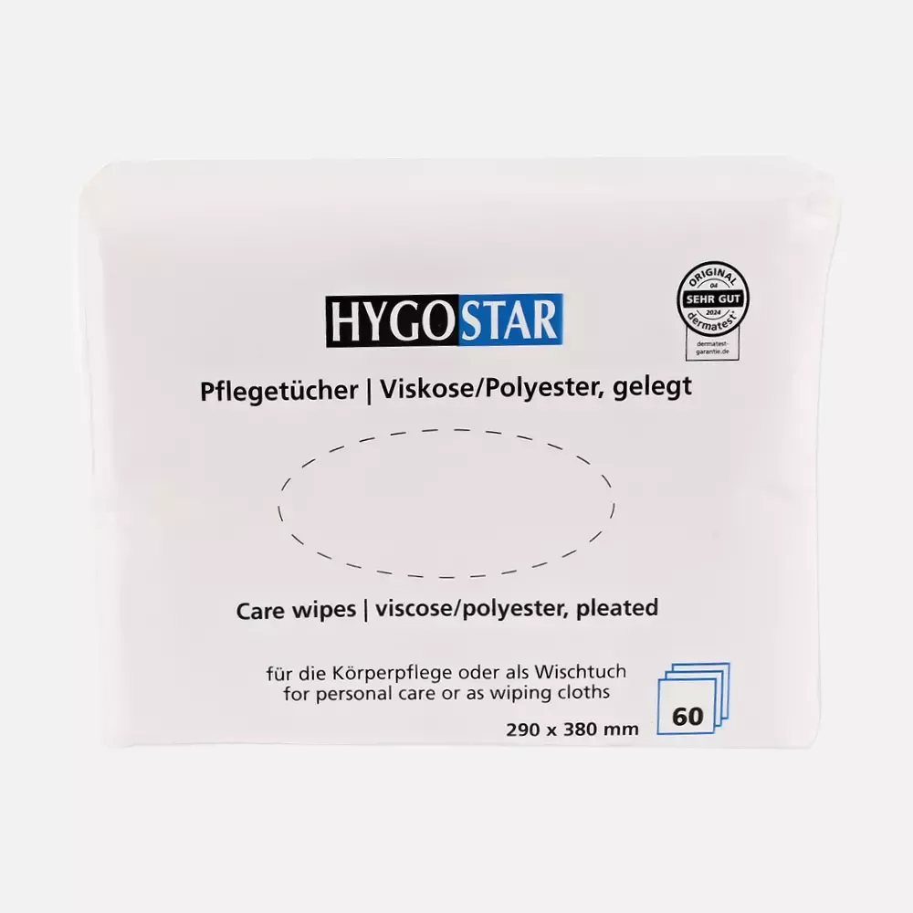 HygoStar 53621, Pleated Viscose/Polyester Care Wipes, 29 x 38 cm, White, image 2