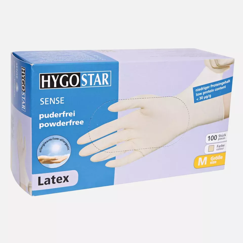 HygoStar 26701, Sense Latex Gloves, Powder-Free, image 3, gallery thumbnail