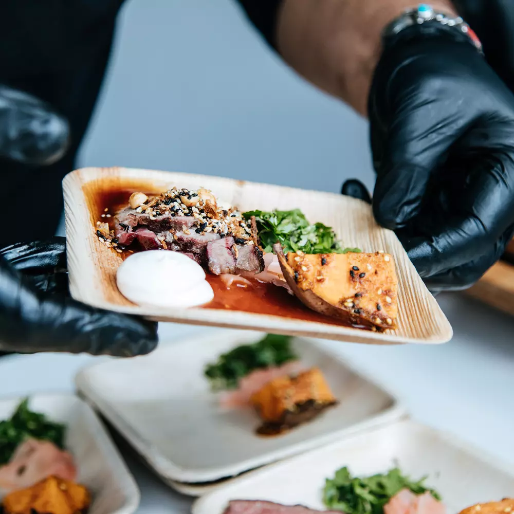 Franz Mensch 410627, Bio-Palmblatt-Teller, 240 x 240 mm, Quadratisch, image 10