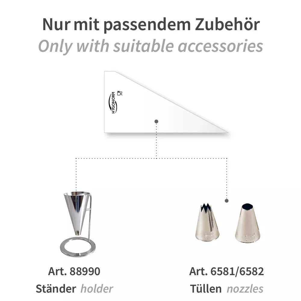 HygoNorm 32208, Cool Light LDPE Pastry Tubes, 55 x 26.5 cm, Transparent, image 4