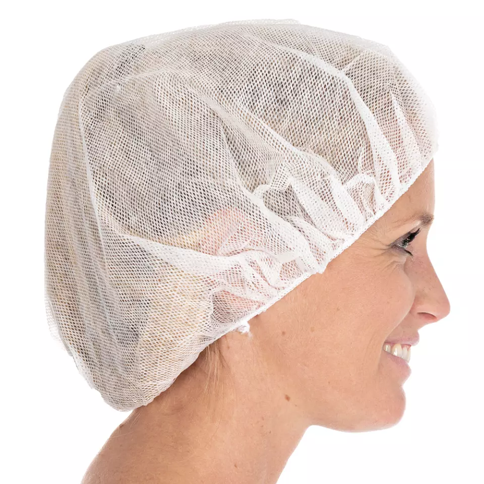 HygoStar 1220, Viscose Bouffant Caps, Perforated, ø 53 cm, White, image 3, gallery thumbnail