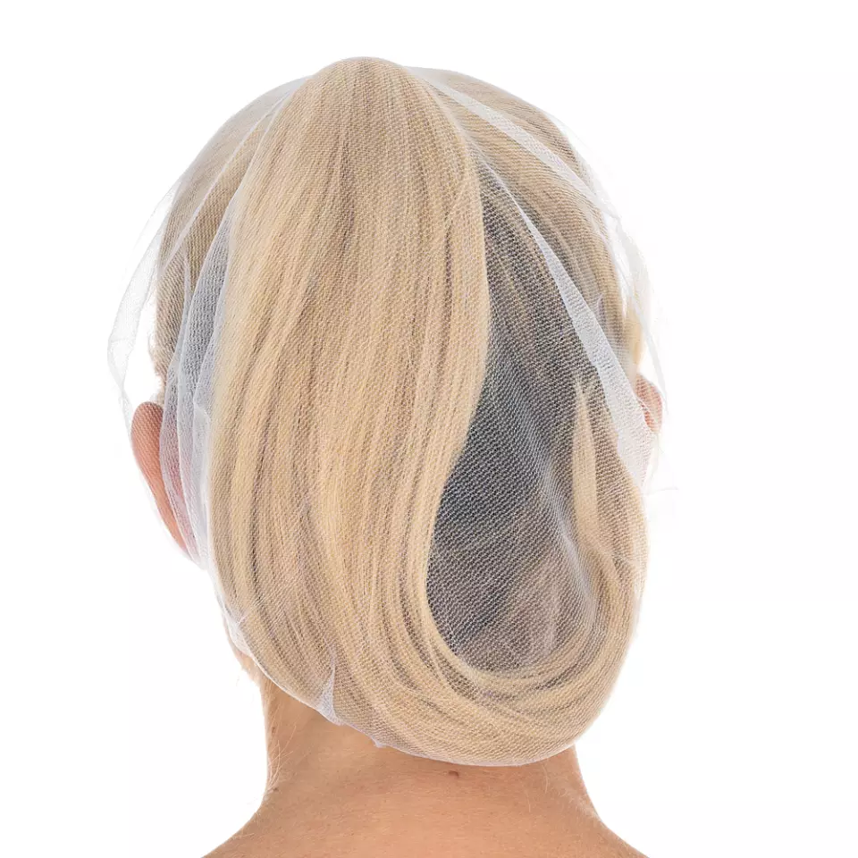 HygoStar 1241, Micromesh Nylon Peaked Bouffant Caps, ø 50 cm, White, image 4, gallery thumbnail