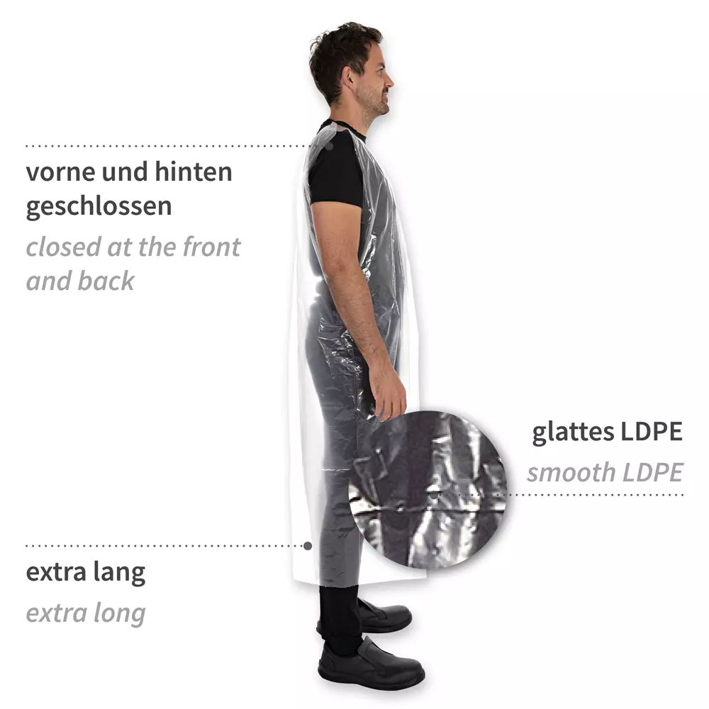 HygoStar 23616, LDPE Full Body Aprons, 30 my, image 4