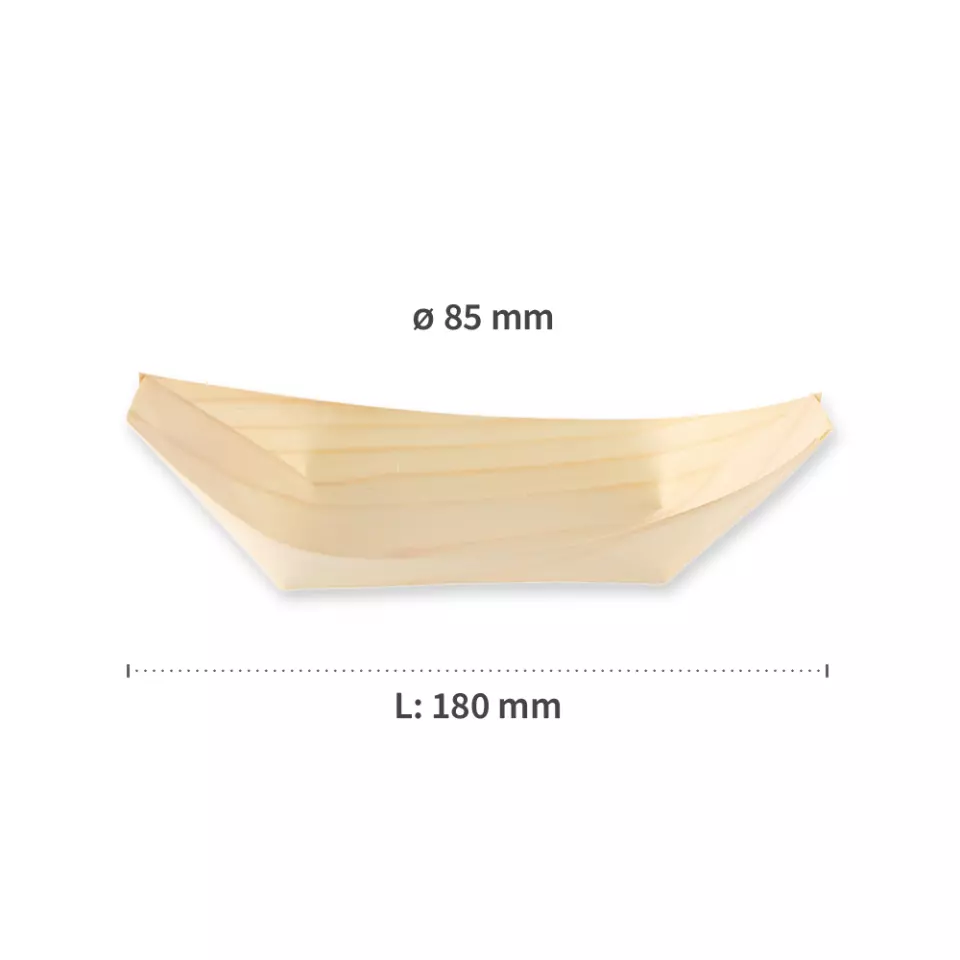 NATUREStar 38835, Bio Holz Fingerfood-Schiffchen, 180 x 85 mm, image 5, gallery thumbnail