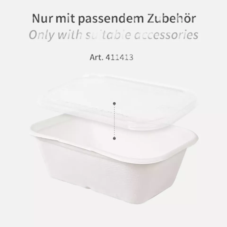 NATUREStar 41147, Casa Bagasse Organic Trays, 175 x 120 x 60 mm, 750 ml, image 4, gallery thumbnail