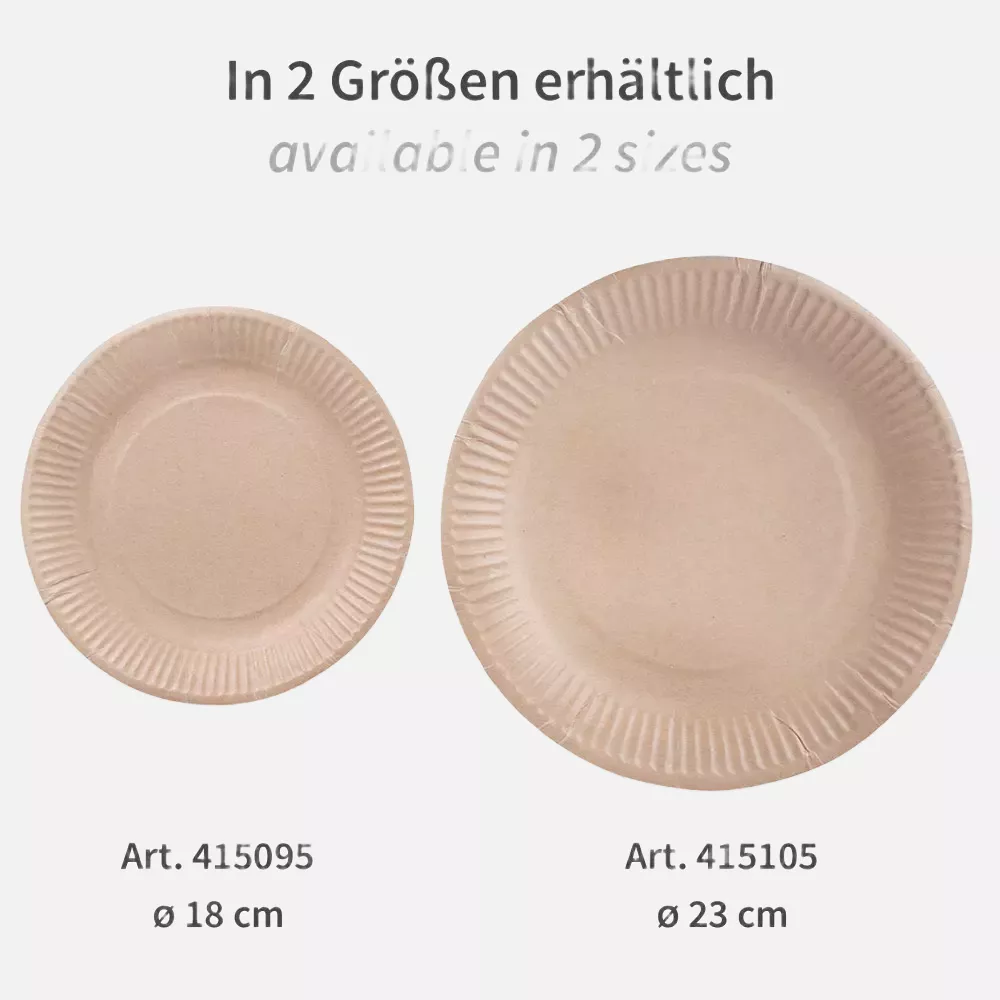 NATUREStar 415105, Organic Kraft Paper Plates, Ø 230 mm, FSC®-mix, image 2